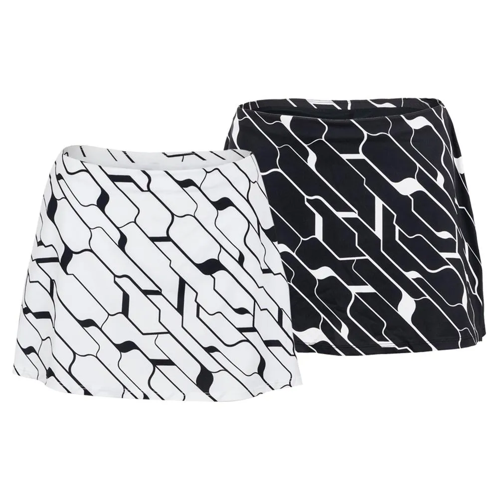 Women's Murphy 12.5 Inch Pleated Tennis Skort Cascade Geo