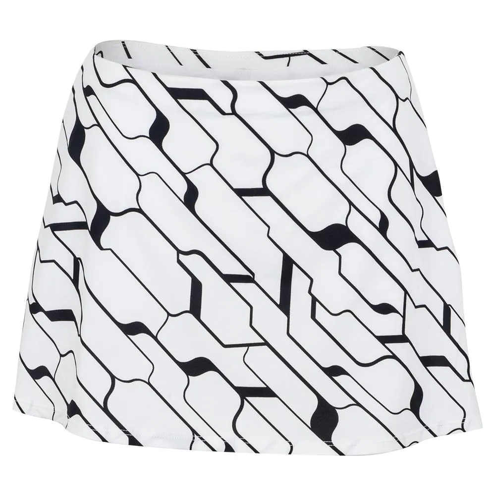 Women's Murphy 12.5 Inch Pleated Tennis Skort Cascade Geo