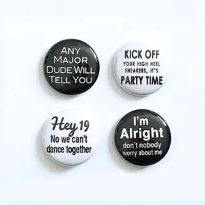 Yacht Rock Set of Four Pinback Buttons