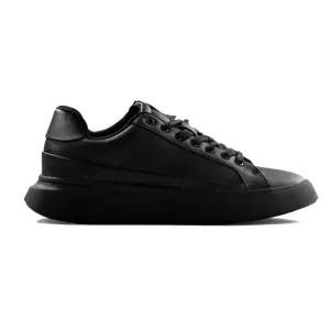 ZARA MONOCHROME CHUNKY SOLE SNEAKERS - BLKBLK